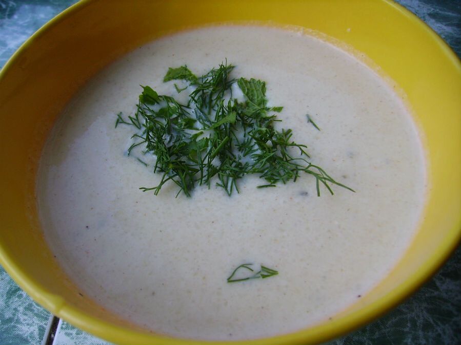 chicken and cauliflower cream soup for pancreatitis